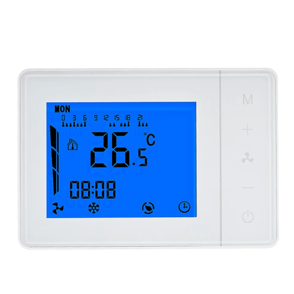 FCU IR Infrared Remote Control Air Conditioner Thermostat Programmable