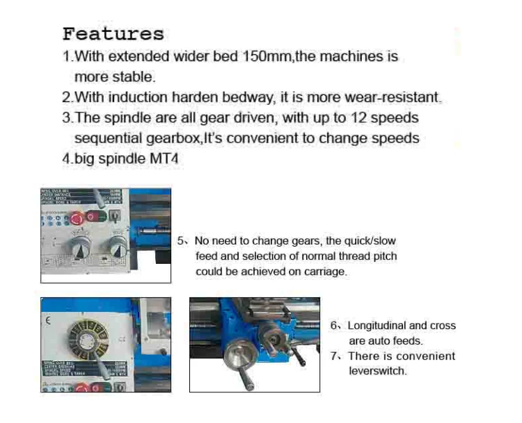 SP2127-II New Product Not Used Second Hand Easy Operation Lathe