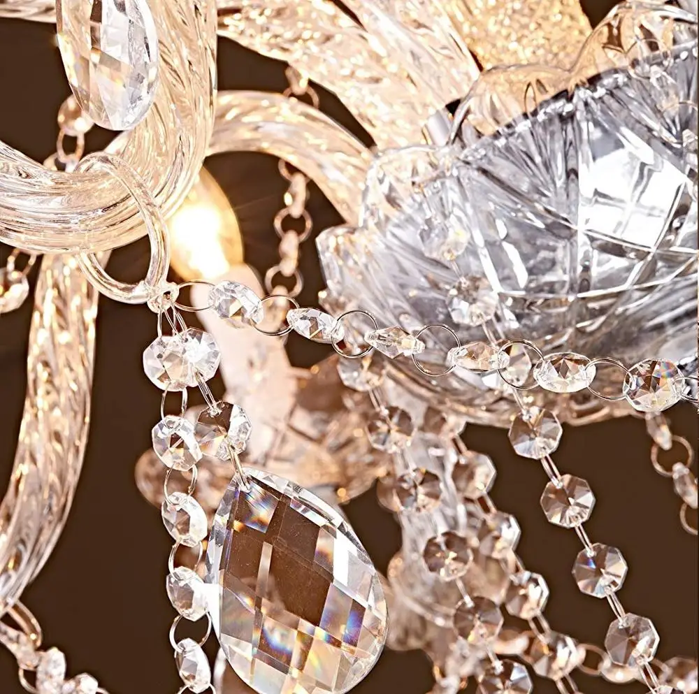 Хрустальные люстры с 8 держателями H27 X W32