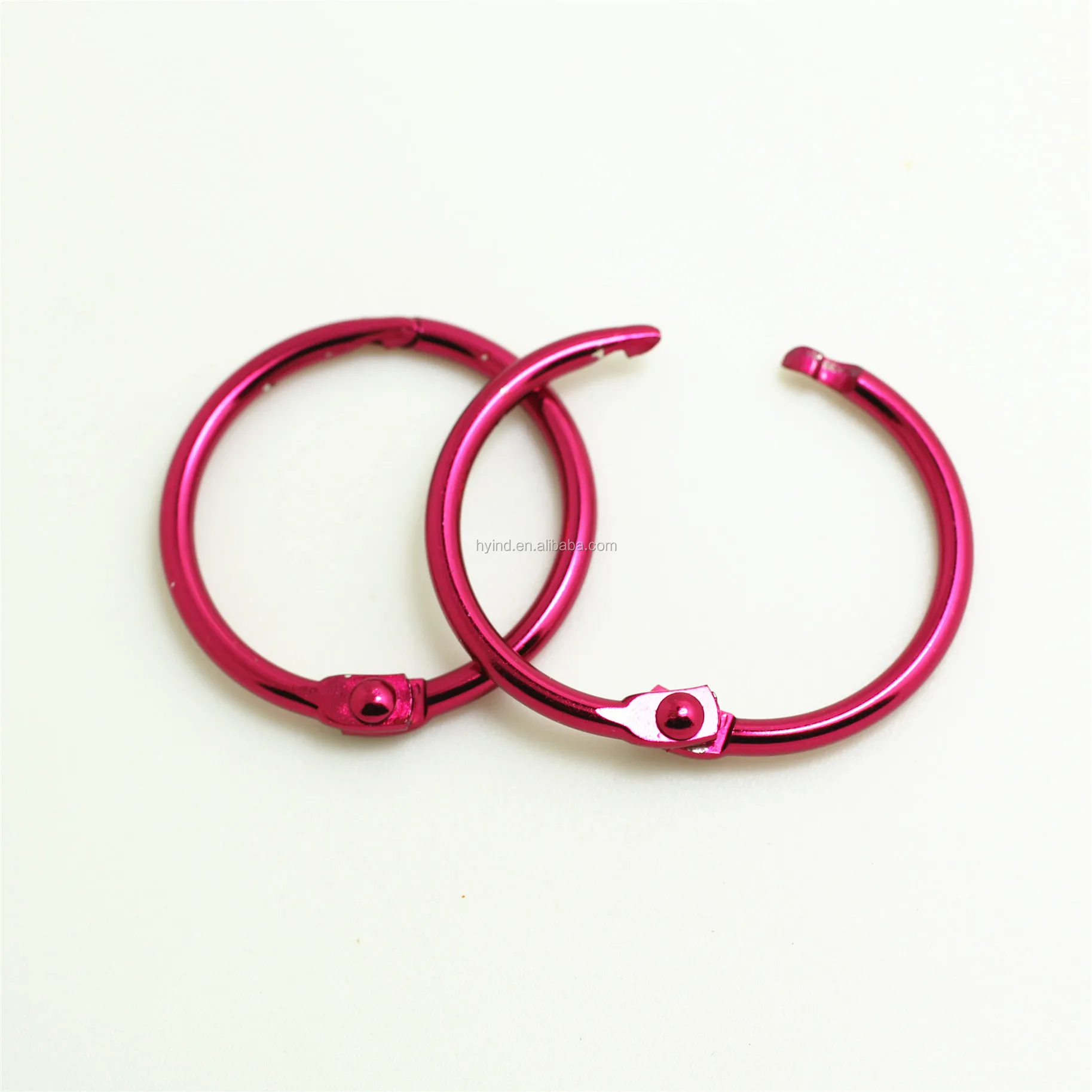 Красочные кольца-книжки 25 мм связывающие кольца зажимы зеленый синий фиолетовый желтый розовый красный