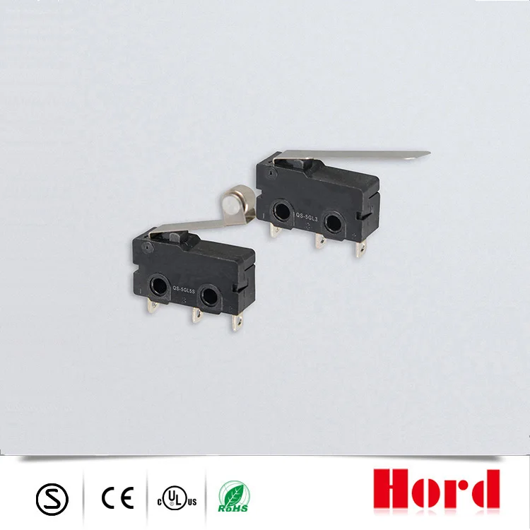 Hord Snap Action Basic Micro Switch with Long Lever Push Button for Vending Machine