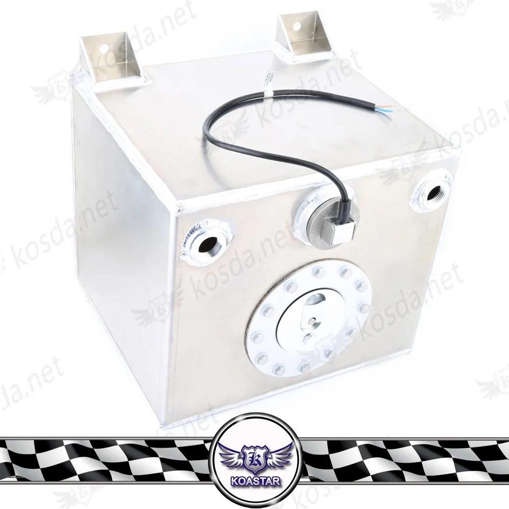 Réservoir Carburant Aluminium 20 Litres – Avec Mousse Anti-explosion Et Capteur Niveau, Pour Sport Auto