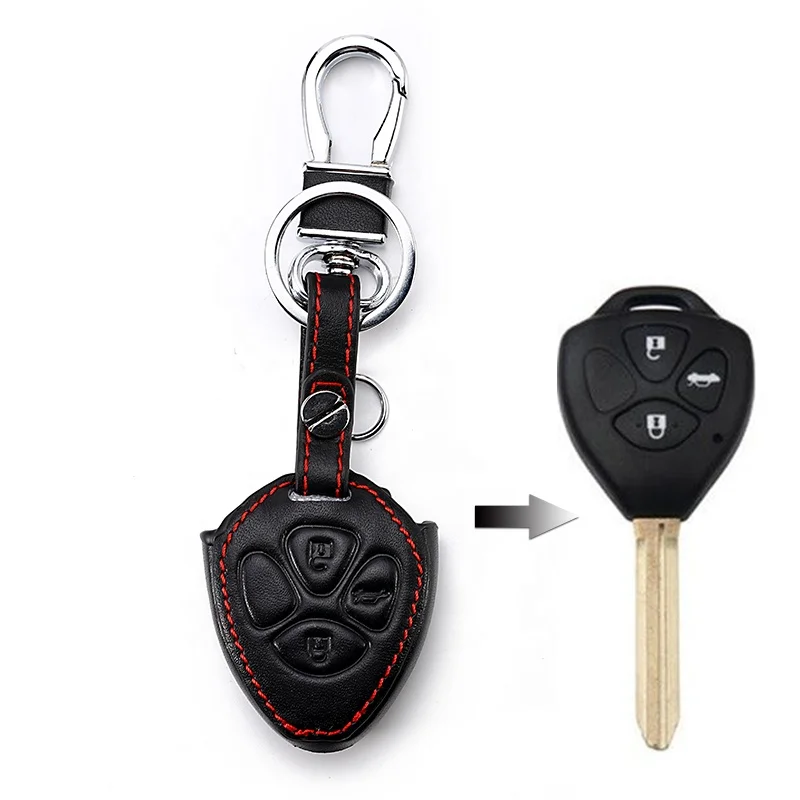  Axflong Key Fob Cover Fit for Toyota Camry 2001~2022, with Car  Keychain, Premium Soft TPU Full Protection Key Fob Holder, for Women Men Car  Case Smart Key (2 Buttons A Style