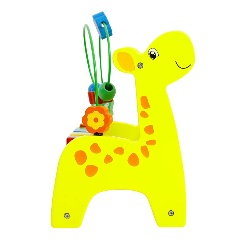 Детские игрушки новый стиль Обучающие деревянные игрушки олень стиль Абакус с круглыми бусинами игрушки