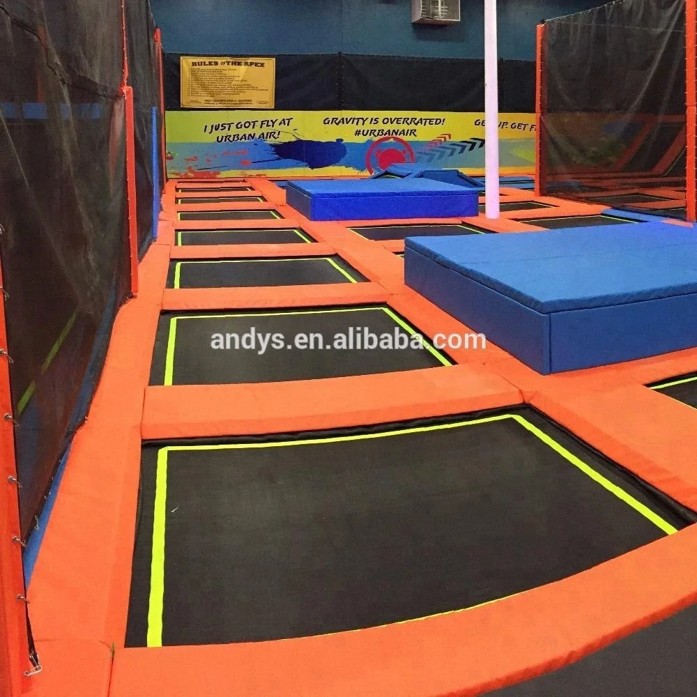 Безопасный коммерческий батут парк с множеством игр таких как ниндзя курс новейший батут-парк