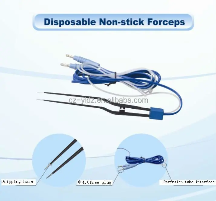 Disposable Medical Non-stick Bipolar Forceps