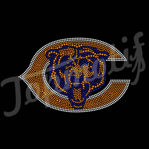 Source Chicago Sport Team Rhinestone Bears Iron On Transfers