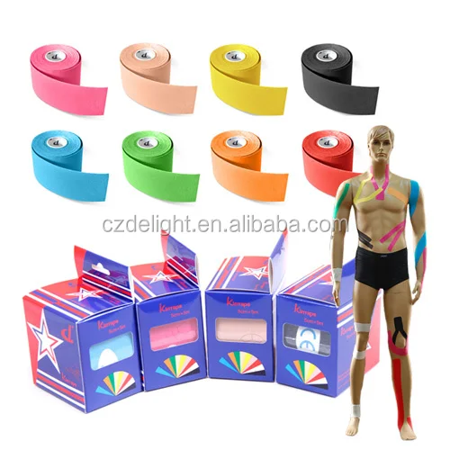 Personal Physical Therapy Doctor Colored and Waterproof Kinesiology Tape 5cm*5m With Acrylic Adhesive for Wholesale