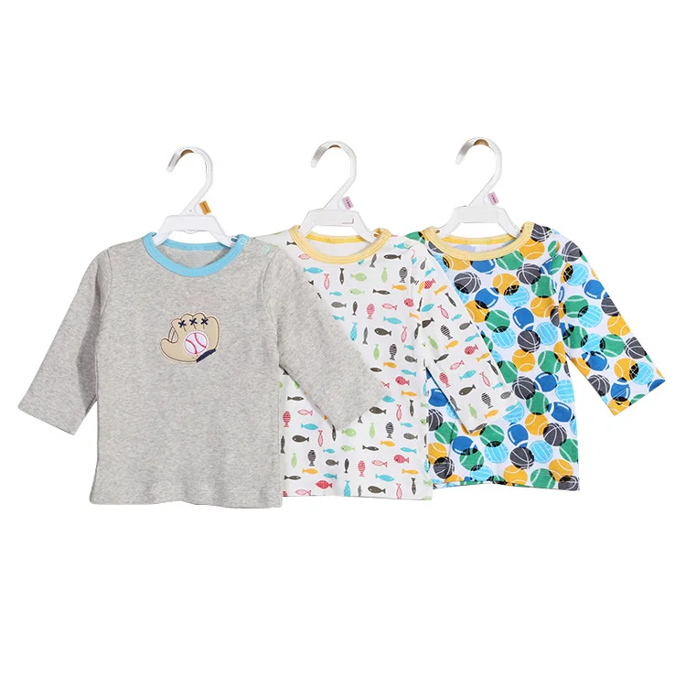 Оптовая продажа, футболка с длинным рукавом для маленьких мальчиков/детская одежда M6031504