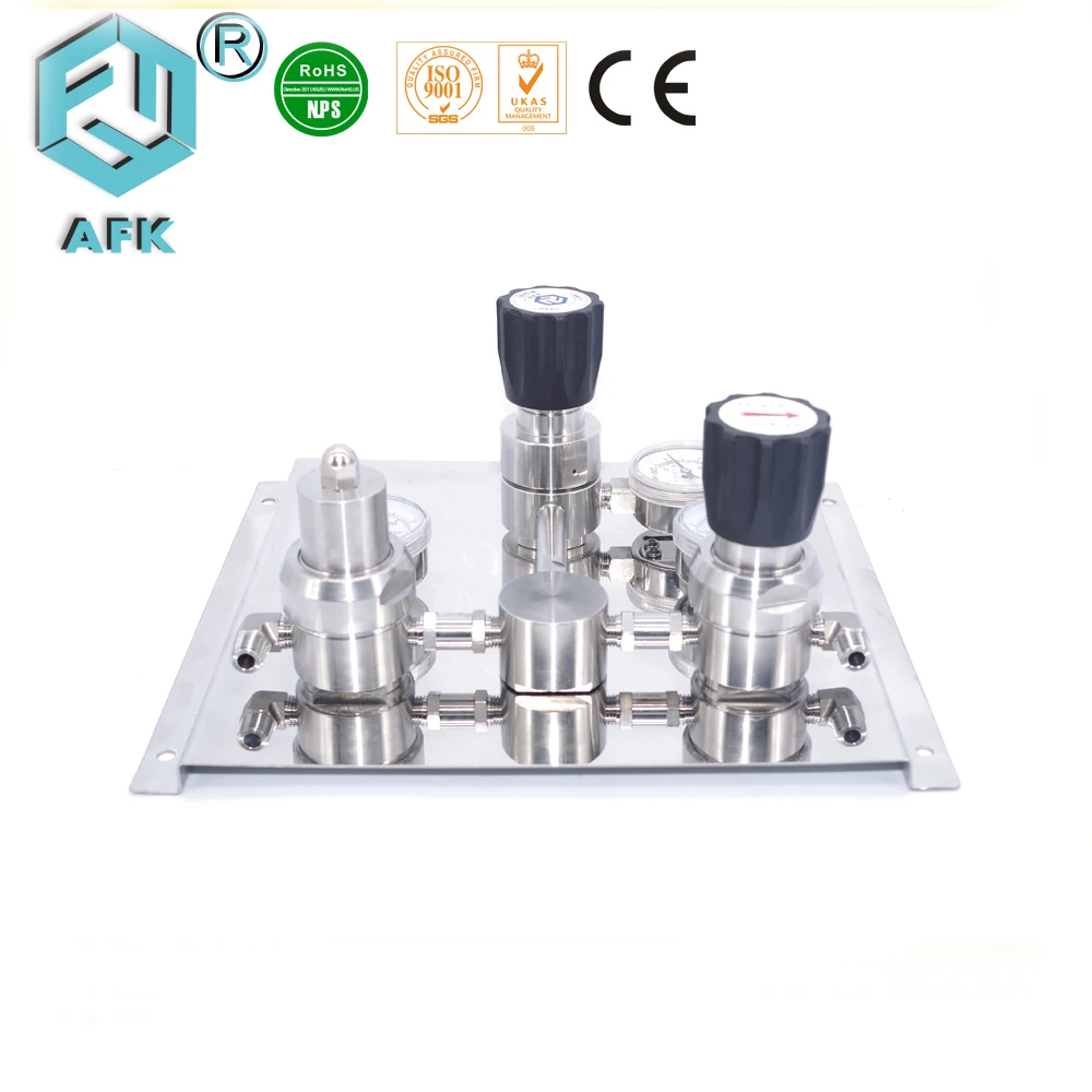 AFK R1100 Model Semi Automatic Changeover Switch with 2 Flexible Hoses Regulator