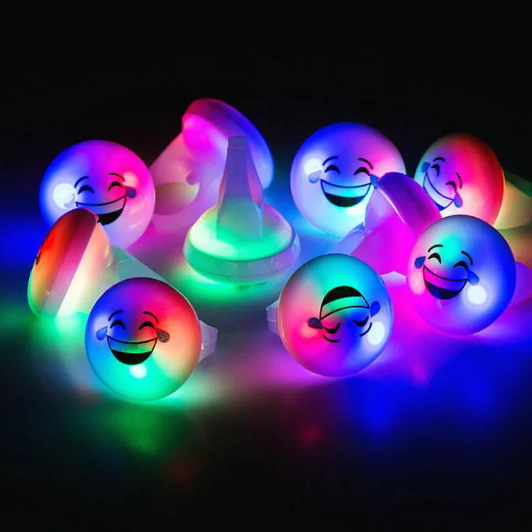 Смешанная упаковка детские игрушки для пальцев со смешным лицом светодиодное мигающее детское желейное