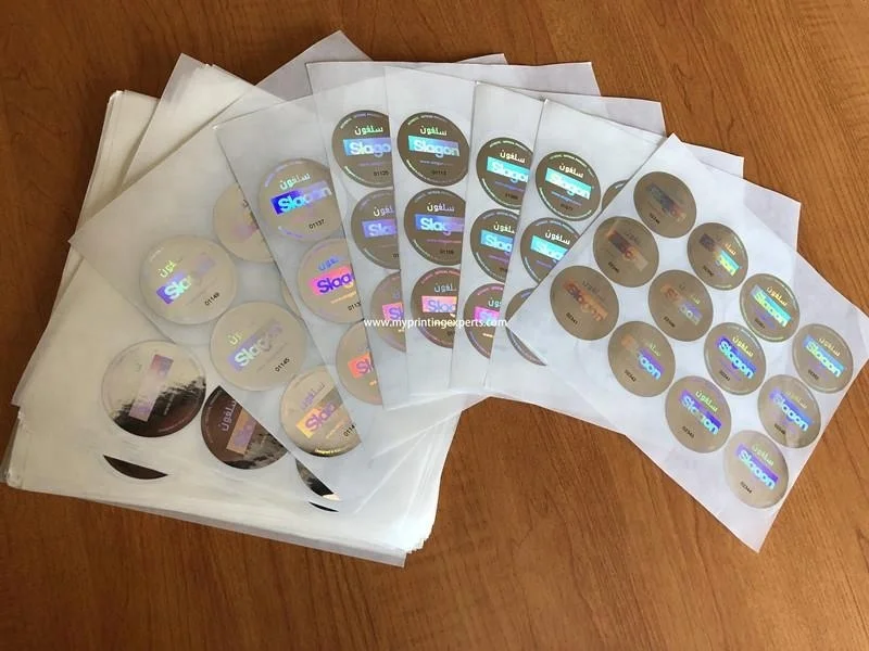 Removable Round Hologram Sticker for Snapback Hat