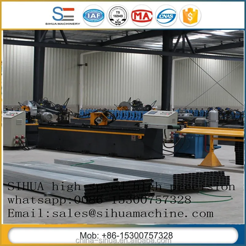 Building Material Rolling Shutter Metal Door Frame Roll Forming Machine