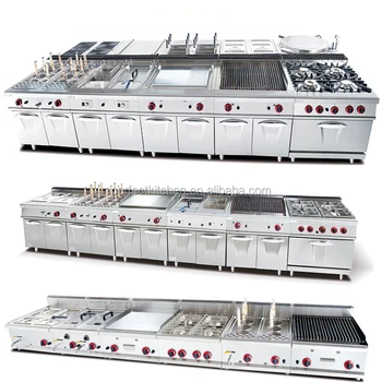 Industrial Counter Top Gas hotel kitchen equipment /Commerciall Free Standing Catering Cooking Ranges