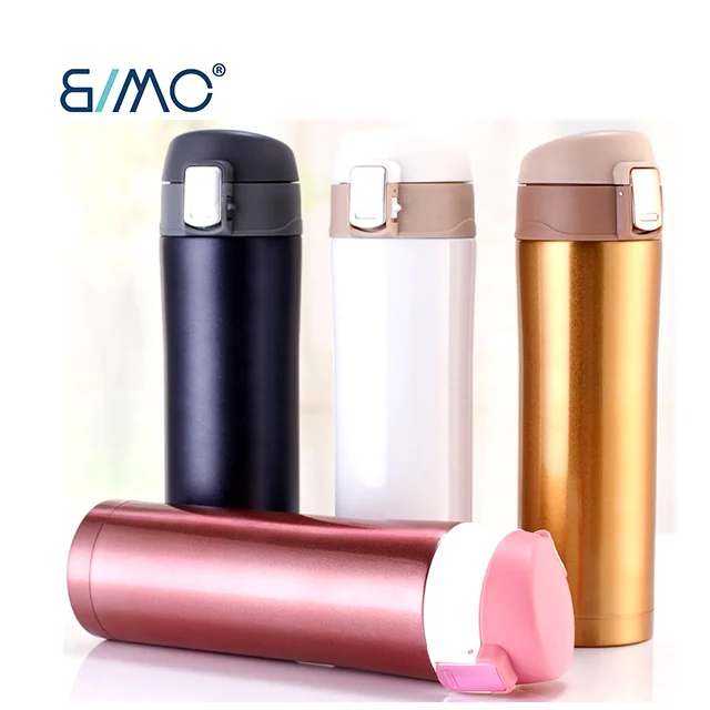 Vacuum Insulated Wide Mouth Bottle Bouncing Cap Tumbler Hot Water