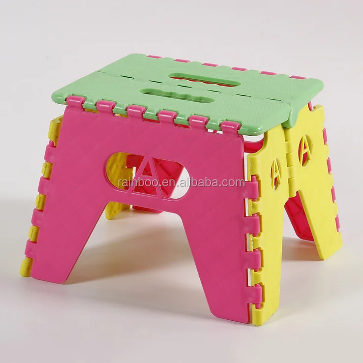 Рекламный дешевый стабильный легкий Детский портативный складной стул для ног