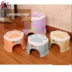 Стулом с рисунком героев из мультфильма, пластиковый круглый стул для детей
