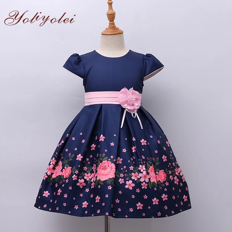 Latest Party Wear Girl Boutique Dress For Girl 2-10 Ano