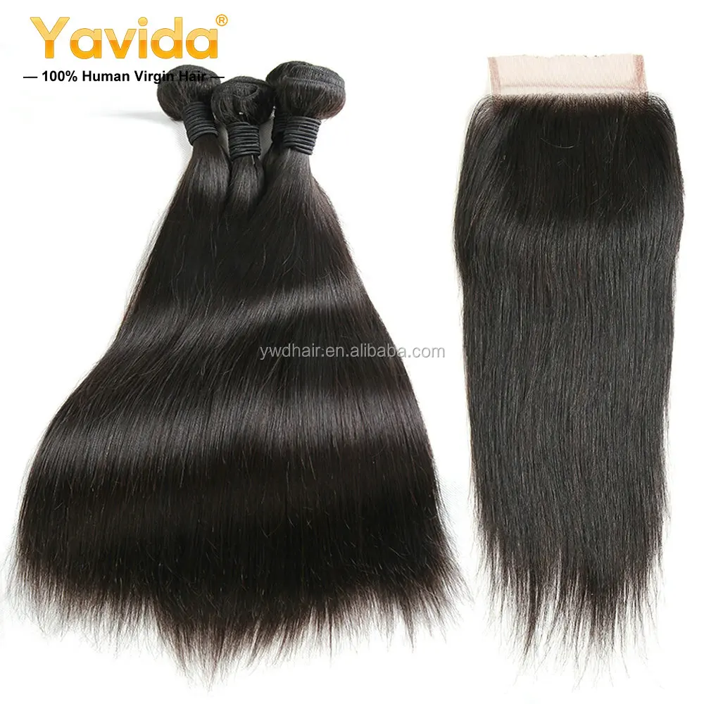 Yavida Hair Indian Straight Hair Lace Frontal Closure With Bundles Non Remy  Hair3 Bundles Human Hair With Frontal Closure - Buy Cheap Remy Human Hair  Weaving,Cheap Indian Hair Bundles,Remy Lace Front Closure
