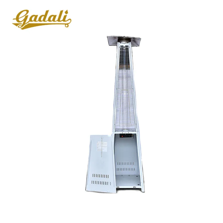 Регулируемый термостат, автономный стеклянный трубчатый нагреватель для патио, наружный инфракрасный светодиодный нагреватель для патио