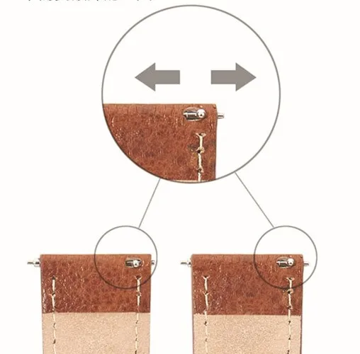 Мужские ремешки для часов из натуральной кожи с быстроразъемным штифтом