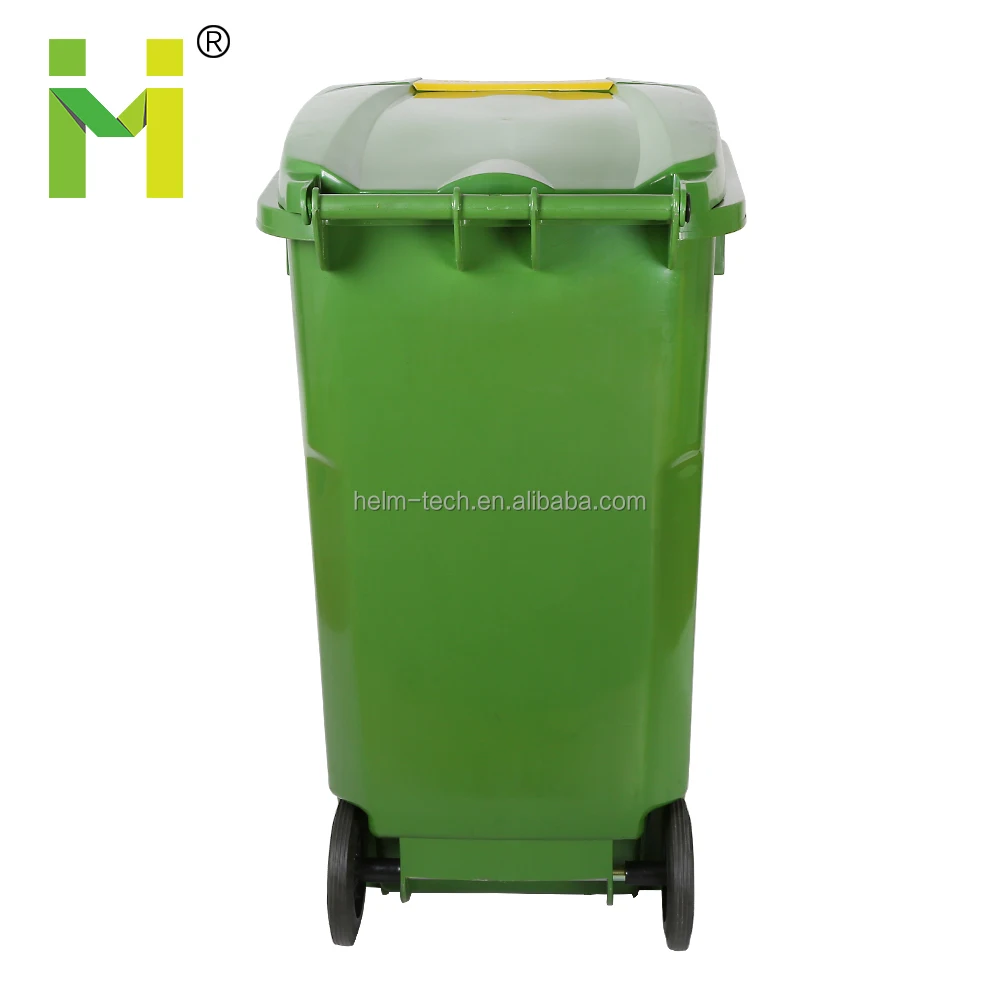 240L Outdoor Plastic Recycle Dustbin Garbage Can with Lid and Wheels for Sale