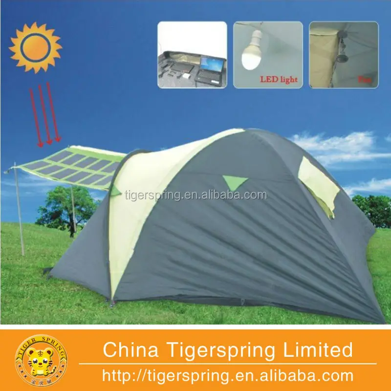 Outdoor leisure solar power tent for sale