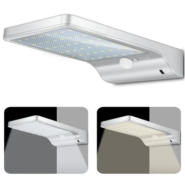 2018 Новый запуск 48 светодиодных наружных настенных солнечных датчиков движения с пультом дистанционного