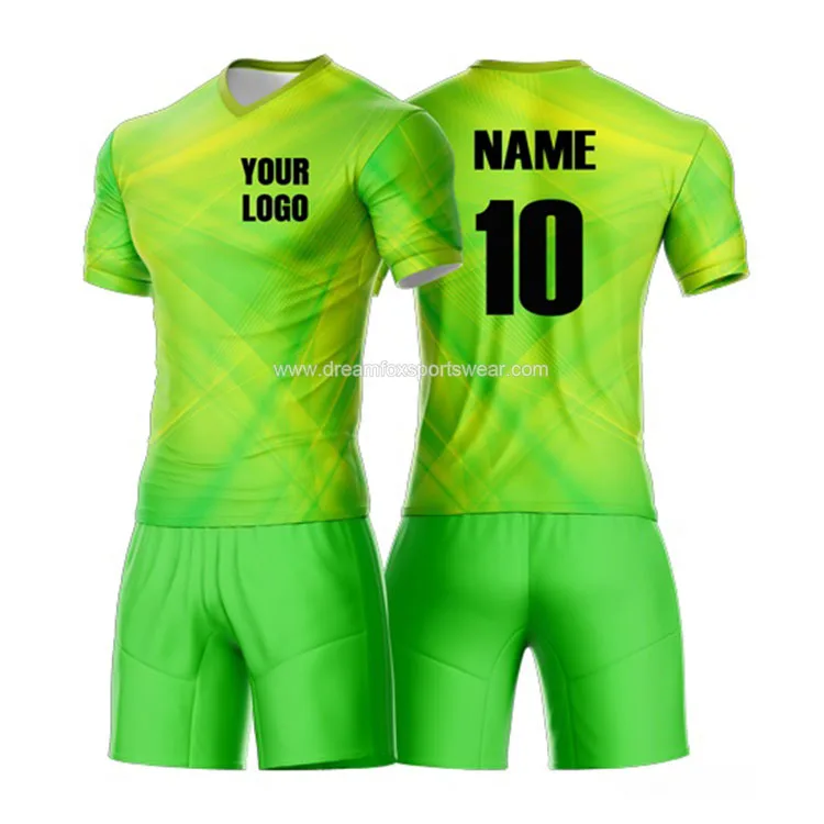 Source wholesale soccer jersey design running camisetas reversible soccer  set shirt clud new style green youth football jersey on m.