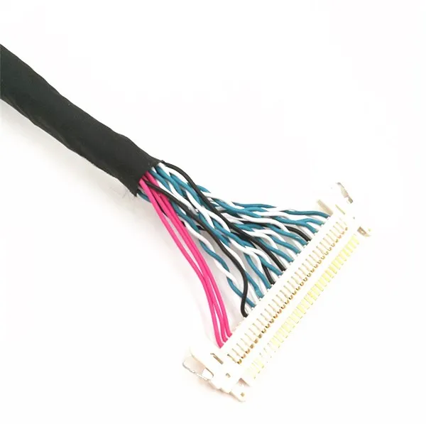How to install an LVDS 40-pin ribbon extension cable for LED panel  (left-to-right connector)