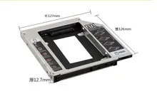 SATA 2nd HDD SSD Hard Drive Caddy 12.7mm for Lenovo IdeaPad Z360 series