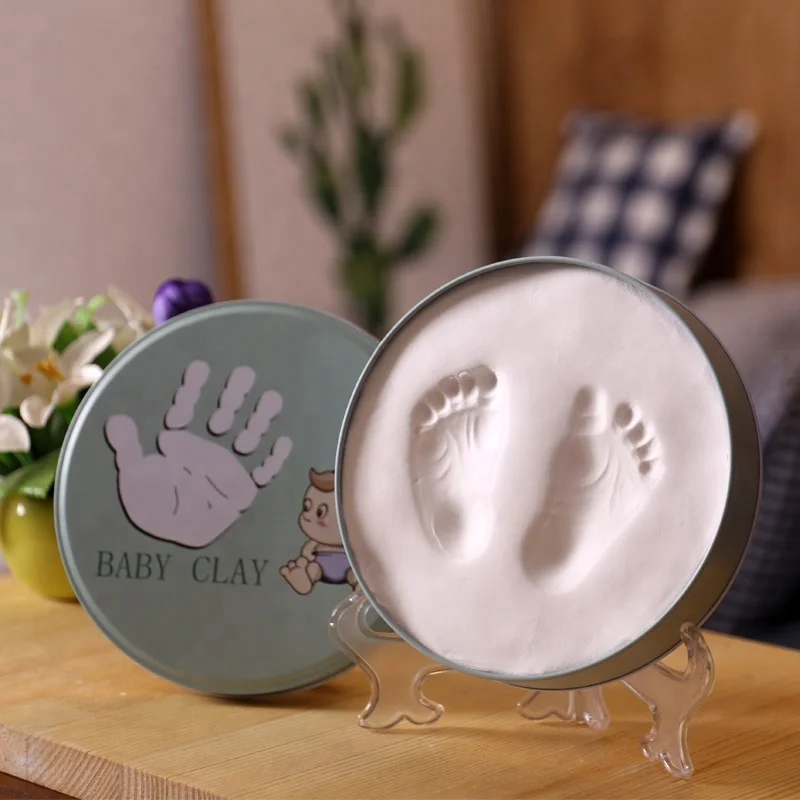 Inkless Baby Hand And Footprint Keepsake And Casting One Year
