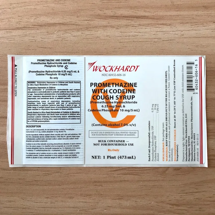Wockhardt labels cough syrup hi tech Multi-layer Folding sticker labels