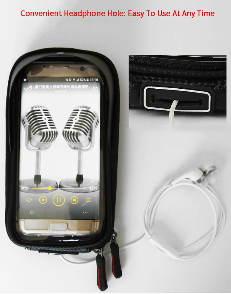 Сумка велосипедная ZOLi ZL2107, рама из ПВХ, седло для велосипеда, водонепроницаемая, для мобильного телефона