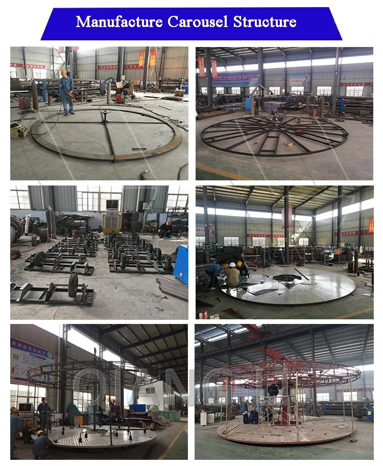 Outdoor christmas merry go round