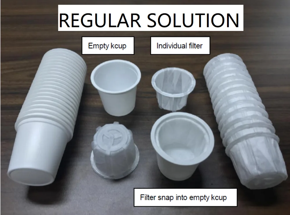 Лучший выбор, полипропиленовая k-чашка с фильтрующей упаковкой, кофейный порошок