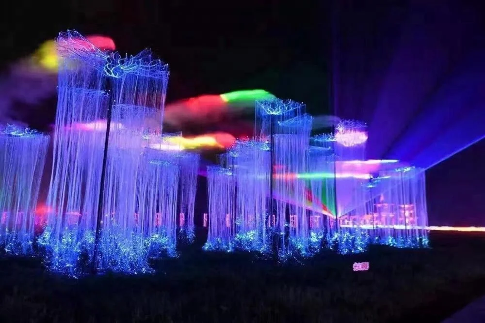 Новые водонепроницаемые наружные пластиковые комплекты 0 75 мм волоконно-оптическое освещение для украшения дерева