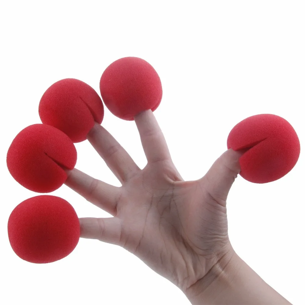 30Pcs 5cm Red Sponge Ball Clown Nose Magic Performance Props