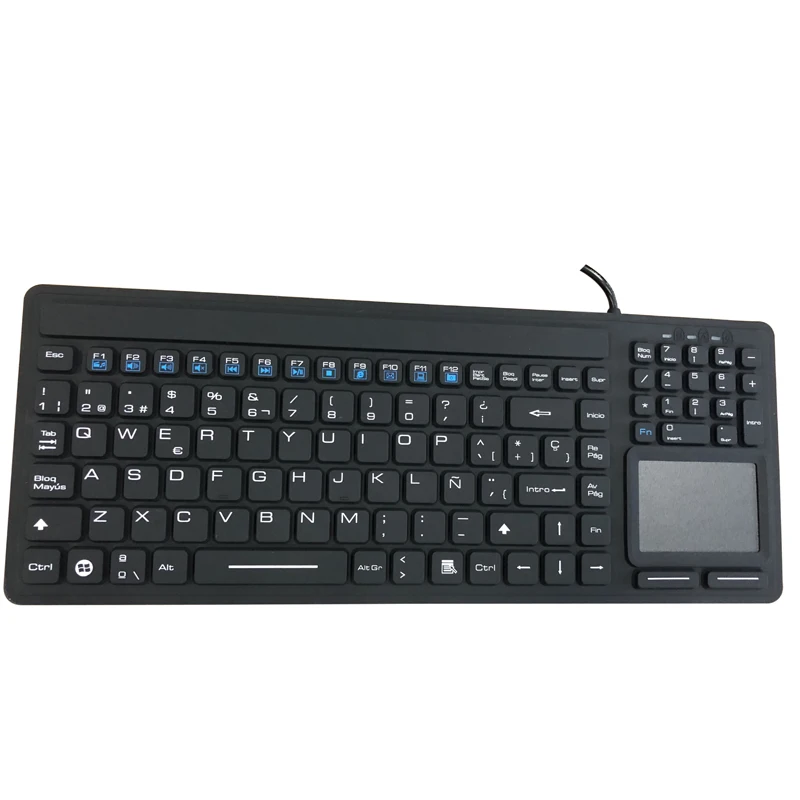 waterproof keyboard with touchpad