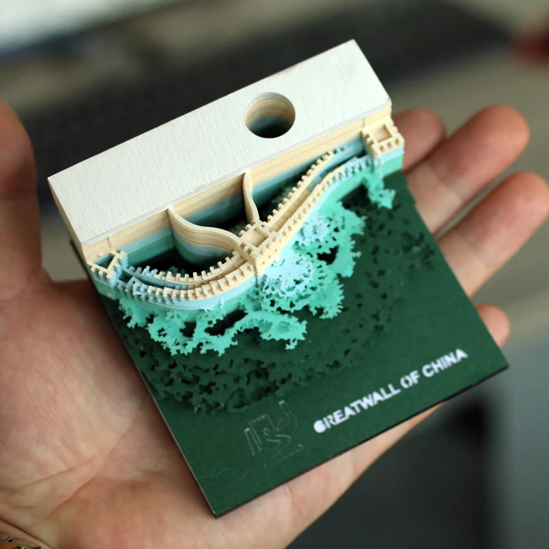 Блок удобных наклеек omoshiking карточки креативные наклейки в японском стиле оптовая продажа «сделай сам» «Великая стена Китая» блокноты для записей художественная