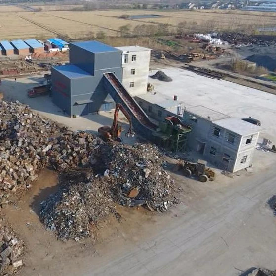 Metal Scrap Small Particle Production Line Scrap Steel Shredder