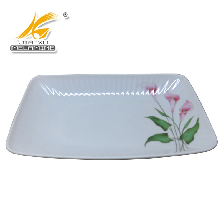 Melamine Plate  Inner Line Rectangle Long Sushi Plate