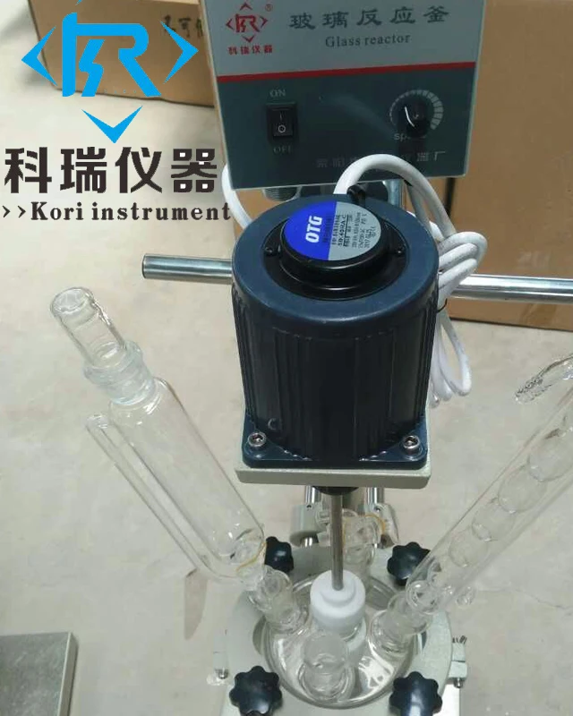 Миниатюрный стеклянный лабораторный биореактор с обогревающей и охлаждающей оболочкой и сертификатом CE & ISO