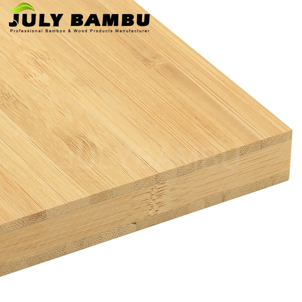 High Density 3-Layer 4x8 Solid Bamboo Plywood Sheet 19mm Carbonized Bamboo for Outdoor/Kitchen Tabletop E0 Formaldehyde Modern