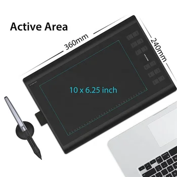 Alternative view of Huion H1060P Other Computer Accessories  Touch Digital Kids Design Pen Drawing Tablet