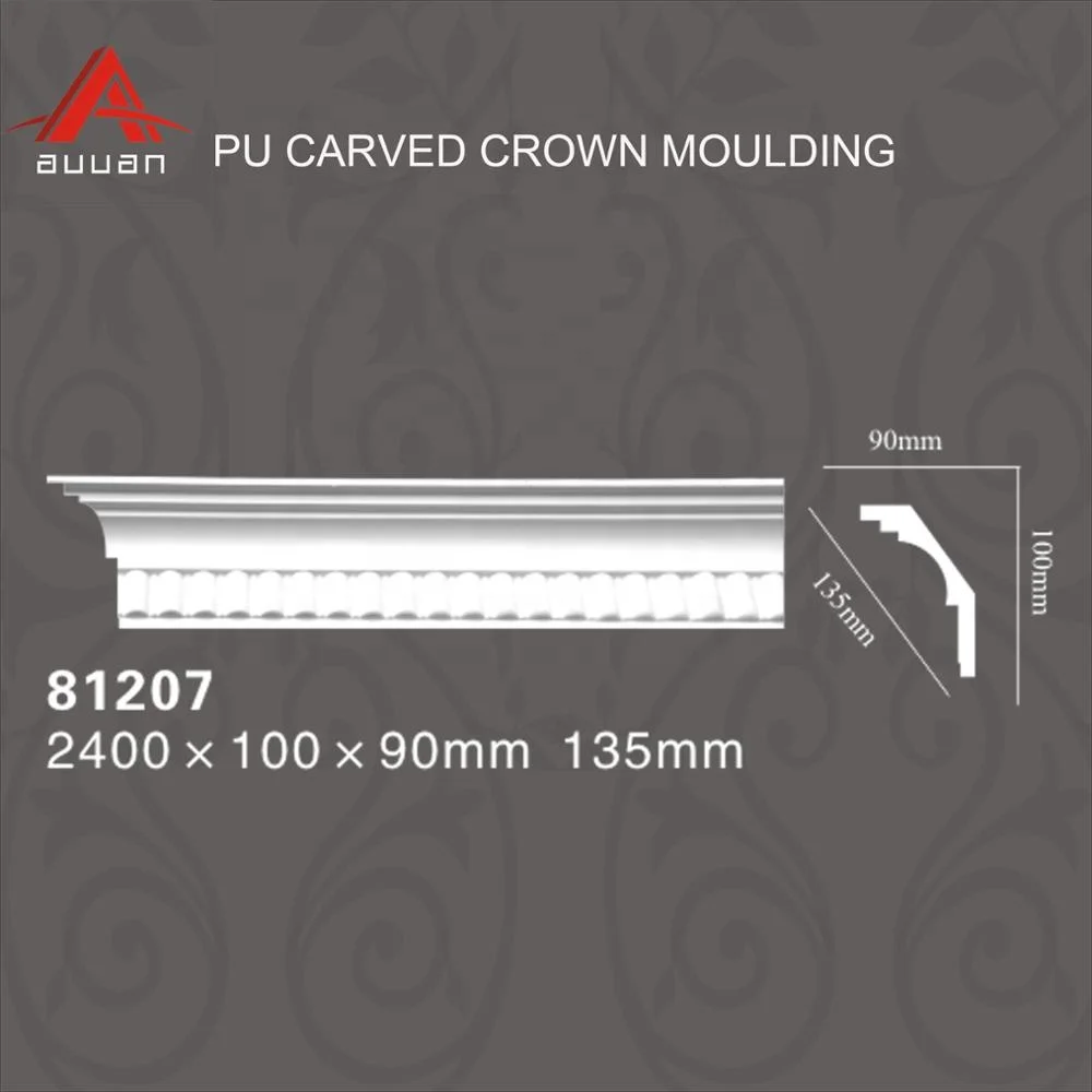 Polyurethane Pop Foam Cornices Frame Moulding False Ceiling Moulding for House Design