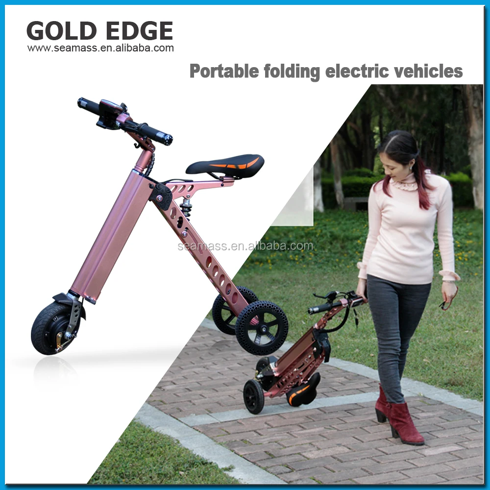 3 wheel folding electric bike