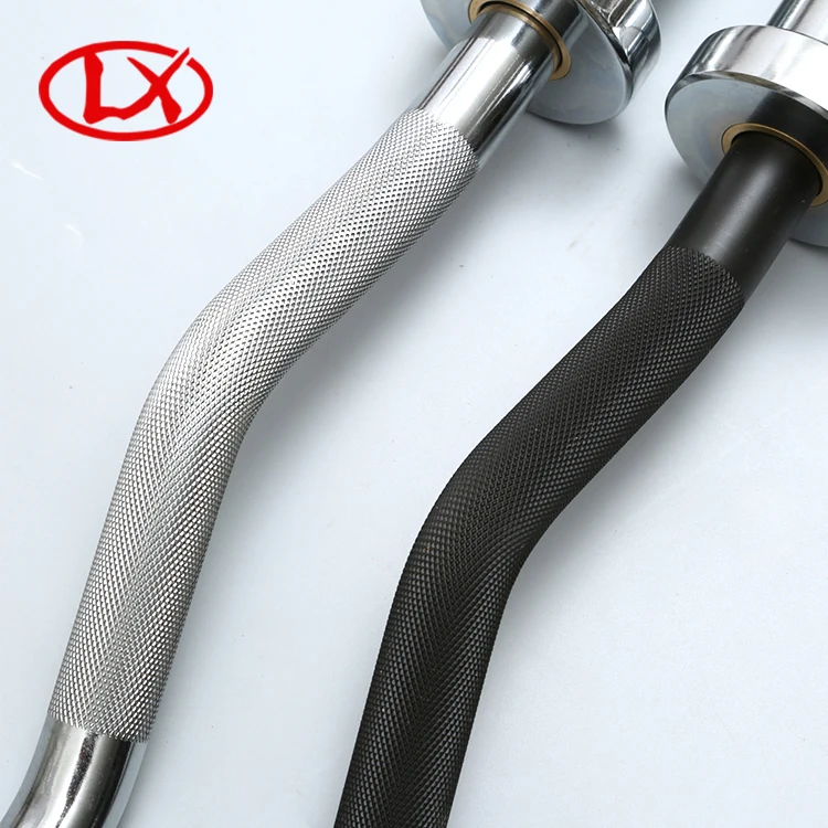 Изогнутые тренажерного зала фитнес-изгиб Тяжелая атлетика Curl штангой бар