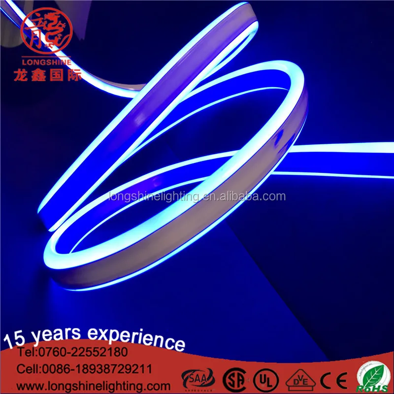 Светодиодная двухсторонняя подсветка гибкая лента неоновое освещение для праздничного украшения
