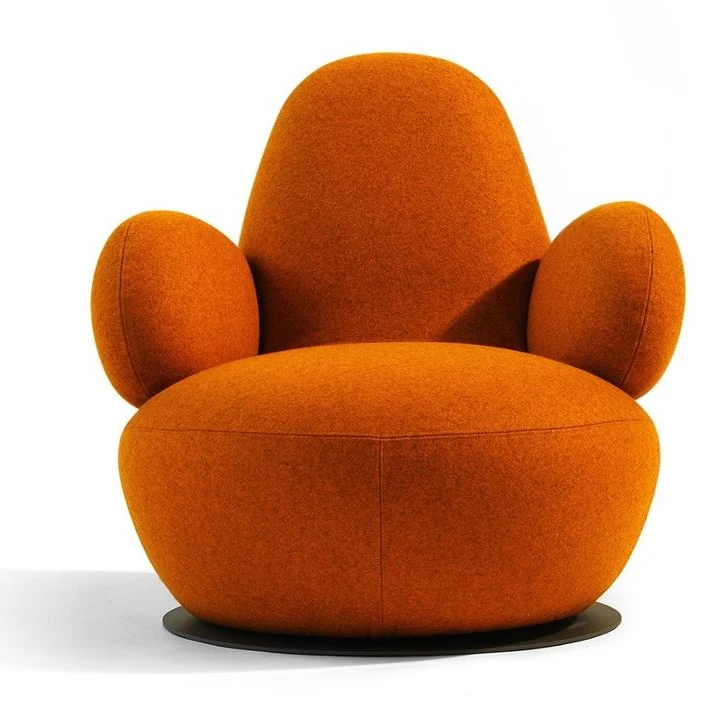 Modern living room lounge chair Low back leisure chair oppo low chair